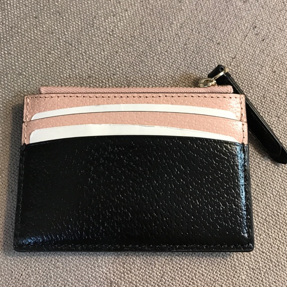 Kate spade pink and black card holder - Picture 3 of 4